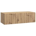 vidaXL Meuble TV mural 98 x 41 x 30 cm Chêne artisanal