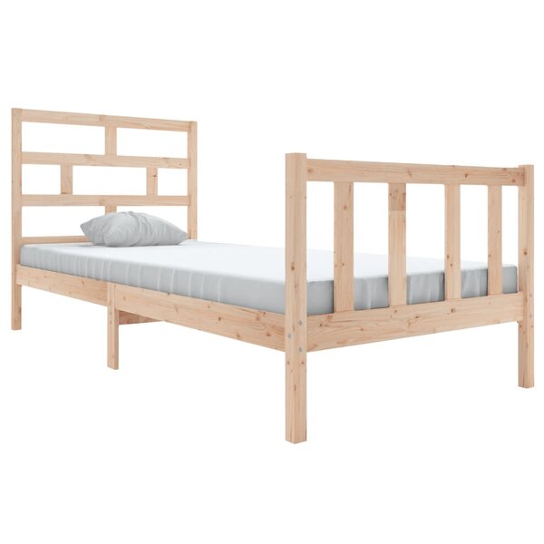 vidaXL Cadre de lit sans matelas bois massif 100x200 cm
