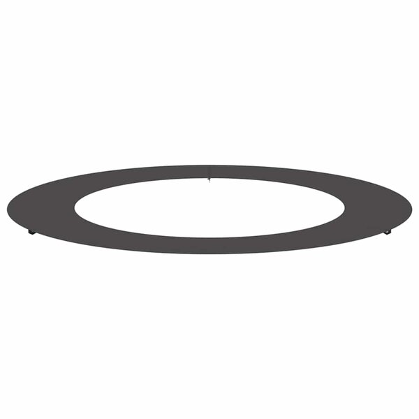 vidaXL Anneau de tree plat noir Ø60/90 cm en acier