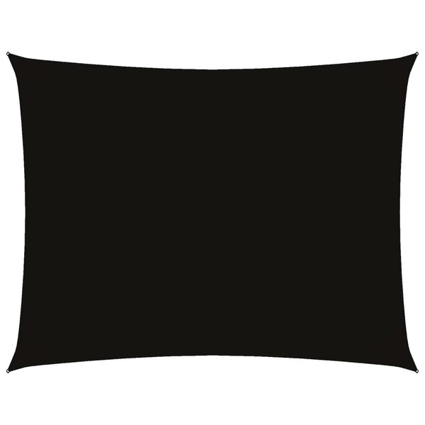 vidaXL Voile de parasol Tissu Oxford rectangulaire 4x6 m noir