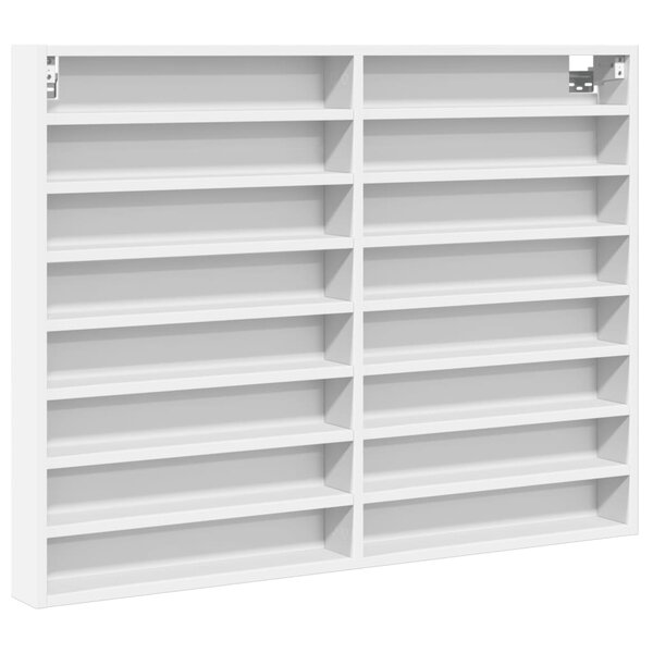 vidaXL Armoire à vitrine blanc 100x8 5x75 cm bois d'ingénierie