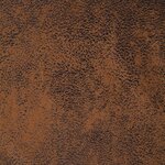 vidaXL Chaise longue Marron Similicuir daim