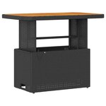 vidaXL Ensemble de salle à manger pour jardin Noir Poly rotin