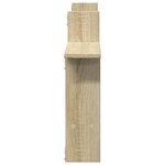 vidaXL Étagères murales 2Pièces chêne sonoma 50x12x50cm bois d'ingénierie