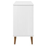 vidaXL Buffet MOLDE Blanc 90x40x80 cm Bois massif de pin