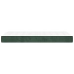 vidaXL Matelas de lit à ressorts ensachés Vert foncé 90x200x20 cm