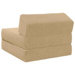 vidaXL Canapé-lit pliable Vert Gris 60 x 70 x 41 cm Tissu