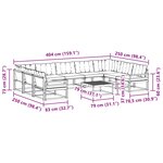 vidaXL Ensemble de canapés d'extérieur 10 Pièces Blanc et crème
