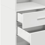 vidaXL Buffet haut blanc 50x42 5x124 cm bois d'ingénierie
