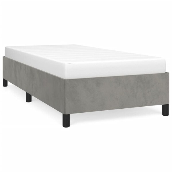 vidaXL Cadre de lit sans matelas gris clair 80x200 cm velours