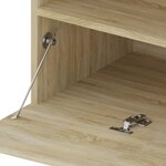 vidaXL Meubles TV 2 Pièces avec lumières LED Chêne sonoma 75x35x40 cm