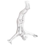 vidaXL Sculpture Argent 22 x 8 x 25 cm Aluminium