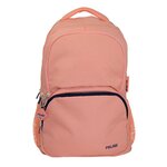 Sac à dos scolaire Milan Serie 1918 25L - 3 poches avant + 2 poches latérales - Poignées réglables et rembourrées - Taille 46 5x30x17cm - Couleur Rose