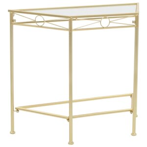 vidaXL Table d'appoint Style vintage Métal 87 x 34 x 73 cm Doré