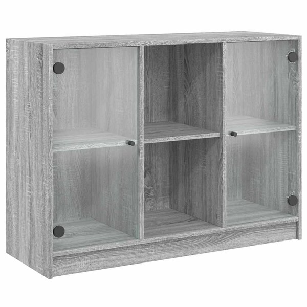 vidaXL Buffet sonoma gris 102x37x75 5 cm bois d'ingénierie