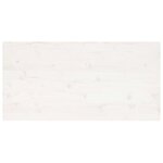 vidaXL Dessus de table blanc 100x50x2 5 cm bois de pin massif