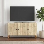 vidaXL Meuble TV 99 x 34 5 x 50 cm Chêne Sonoma Bois d'ingénierie