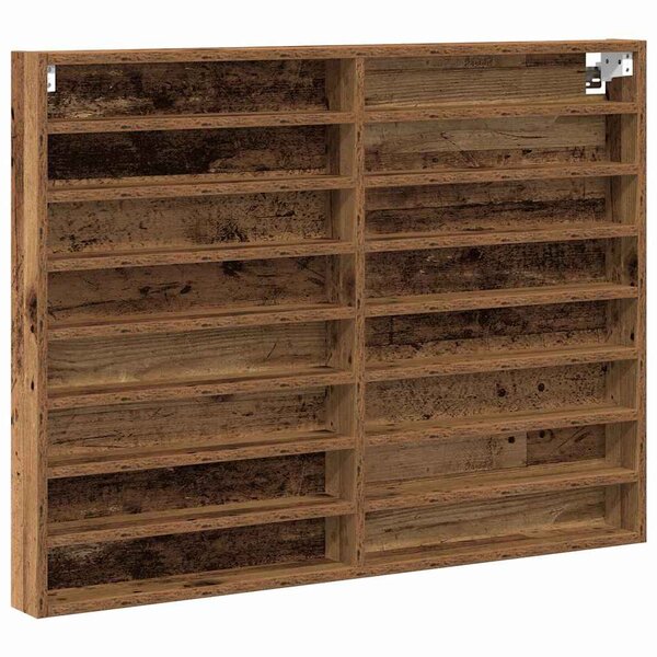 vidaXL Cabinet d'Affichage avec étagère Bois Ancien 100 x 8.5 x 75 cm