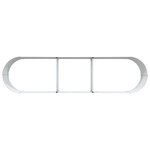 vidaXL Jardinière surélevée Marron 320 x 80 x 44 cm Acier