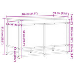 vidaXL Boîte de rangement avec couvercle chêne sonoma bois ingénierie