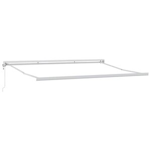 Auvent Blanc 4 × 3 m Métal