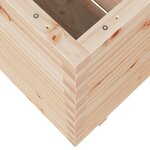 vidaXL Jardinière 60x60x72 cm bois de pin massif