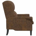 vidaXL fauteuil Marron 76 x 94 x 102 cm Cuir synthétique