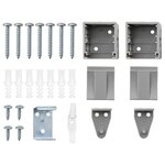 vidaXL Store de Fenêtre avec des rideaux Argent Aluminium