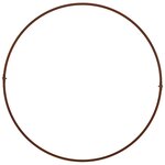 vidaXL Anneau de jardinière Marron 40 x 40 x 20 cm Acier patiné