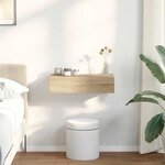 vidaXL Étagère murale avec tiroirs chêne sonoma bois d'ingénierie