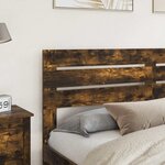 vidaXL Tête de lit Chêne fumé 200 cm Bois d'ingénierie