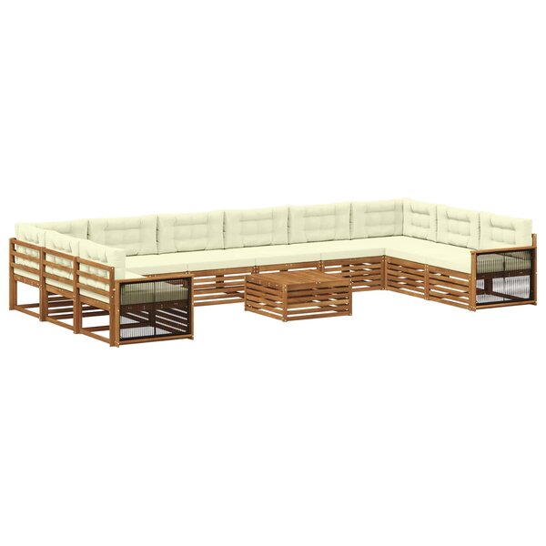vidaXL Ensembles de canapés 11 pc Bois d'Acacia Massif
