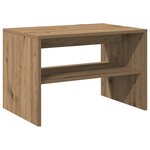 vidaXL Meuble TV chêne artisanal 60x40x40 cm bois d'ingénierie