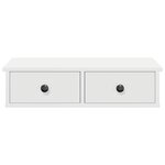 vidaXL Étagère murale avec tiroirs blanc 60x25x15 cm bois d'ingénierie