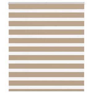 vidaXL Store zèbre marron sable largeur du tissu 115 9 cm polyester