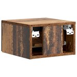 vidaXL Cabinet de chevet mural 2 pièces Bois ancien 33 x 34 5 x 20 cm