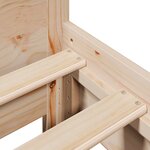 vidaXL Cadre de lit sans matelas 200x200 cm bois massif de pin