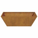 vidaXL Bacs à plantes de jardin   5 Pièces  50x50x15 cm en acier corten.
