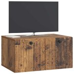 vidaXL Meuble TV mural Bois ancien 59 5 x 41 x 30 cm Bois d'ingénierie