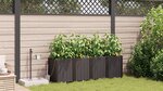 Jardinières vidaXL avec système d'irrigation 4 Pièces Marron