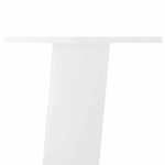 vidaXL Pieds de table basse 4 pièces Blanc 42 cm Acier
