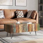 vidaXL Table basse Bois massif de récupération 100x50x38 cm