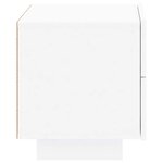 vidaXL Table de chevet avec lumières LED blanc 70x36x40 5 cm