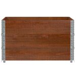 vidaXL Jardinière marron 100x100 cm bois massif de pin