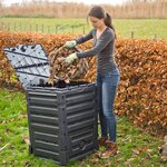 Nature Bac à compost 300 L Noir