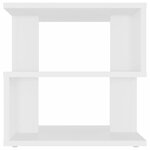 vidaXL Table d'appoint Blanc 40x40x40 cm Aggloméré