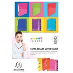 Classeur A4 4 Anneaux 30mm Iderama - Jaune - X 10 - Exacompta