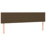 vidaXL Sommier à lattes de lit matelas et LED marron foncé 120x190 cm