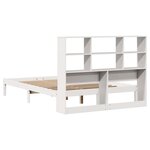 vidaXL Lit bibliothèque sans matelas blanc 160x200 cm bois pin massif