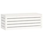 vidaXL Boîte de rangement Blanc 89x36 5x33 cm Bois massif de pin